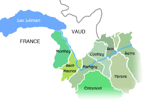 DISTRICTS-VALAIS