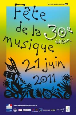 affiche Fte de la Musique Gex 2011