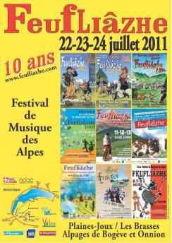 affiche Le Feuflizhe, Festival de Musique des Alpes 