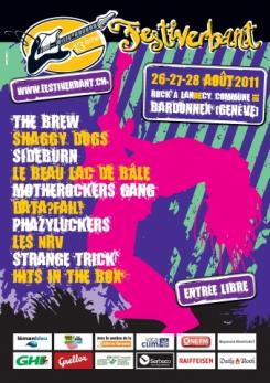 affiche 13me Festiverbant 'festival rock  LanDEcy'