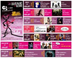 affiche 6me Festival GUITARE EN SCNE: Gotthard, G3 Europe, ZZ Top