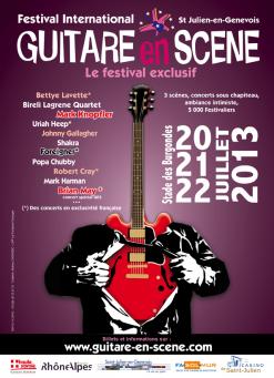 affiche 7me Festival GUITARE EN SCNE: Mark Knopfler, Brian May, Foreigner, Robert Cray