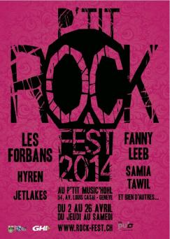 affiche 3me P'tit Rock Fest