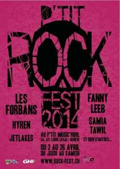 affiche 3me P'tit Rock Fest