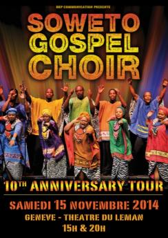 affiche Soweto Gospel Choir - 10th Anniversary Tour