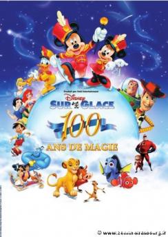 affiche Disney Sur Glace 2015 - 100 Ans de Magie Disney