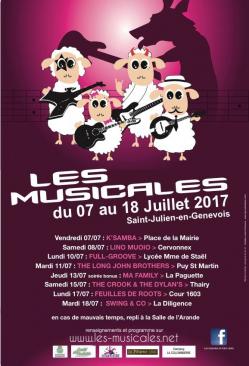 affiche Les Musicales - Feuille de Roots