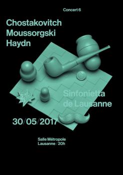 affiche Chostakovitch, Moussorgsky, Haydn