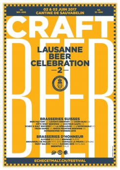 affiche Lausanne Beer Celebration #2 (Fte de la Bire)