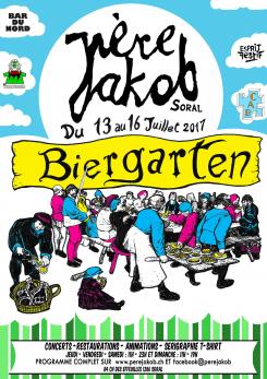 affiche Biergarten