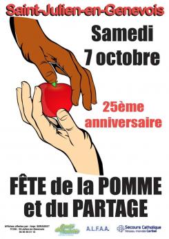 affiche Fte de la Pomme et du Partage