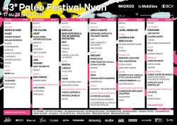 affiche 43me PALEO Festival de Nyon