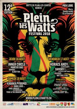 affiche Plein-les-Watts Festival 2018