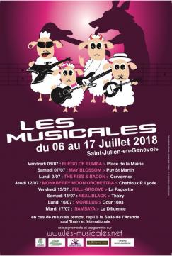 affiche Les Musicales - The Ribs & Bacon