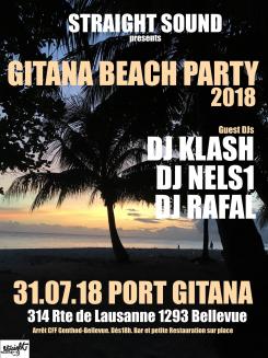affiche Gitana Beach Party 2018