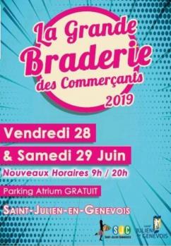 affiche Grande Braderie des commerants