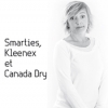 affiche Brigitte Rosset  Smarties, Kleenex et Canada Dry 