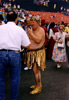 La Maire de Vevey, qui revtit le costume de Bacchus pour l'occasion