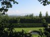 Le parc du chteau, vue vers le Salve (au fond)