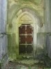 <i>Non est Deus morphuorum sed vivorum</i><br>Petite porte en bas de la chapelle
