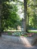 Fontaine fleurie, dans le parc