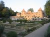 Château et parc au coucher de soleil