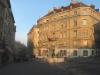 Place du Bourg de Four (Ancien Forum), probablement la place la plus ancienne de la cit puisque dj prsente  l'poque de l'oppidum Gaulois (Allobroges). Elle se trouvait prs des portes de la ville. Au fond, poste de police et annexes du Palais de Jus