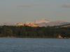 Le lac Lman, le Mont-Blanc, coucher du soleil