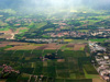 Le CERN et St Genis Pouilly. Au fond, Sergy et Thoiry